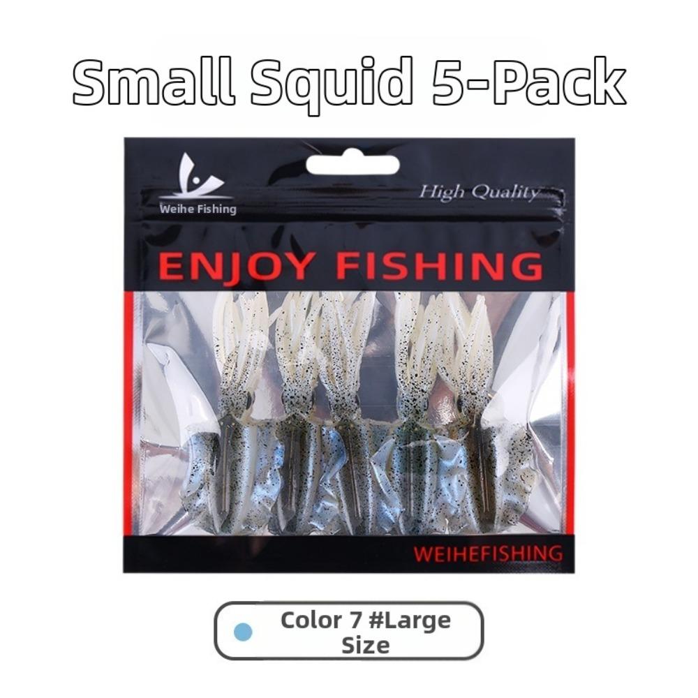 Lifelike Design Squid Fishing Bait Soft Material PVC Swimbait 2026 Fishing Lure Fishing