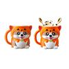 Corgi Ice Cream Pint Holder with Pumpkin Hoodie Insulated Sleeves Cover Cooler Adorable Dog-Themed Ice Cream Pint Containers for Beer Soda Dessert