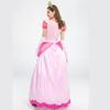 Palace Sweet Pink Princess Dress Peach Girls Costume Women Cosplay Halloween Mother Daugter Party Dress Up Clothing Fancy Dress Adult