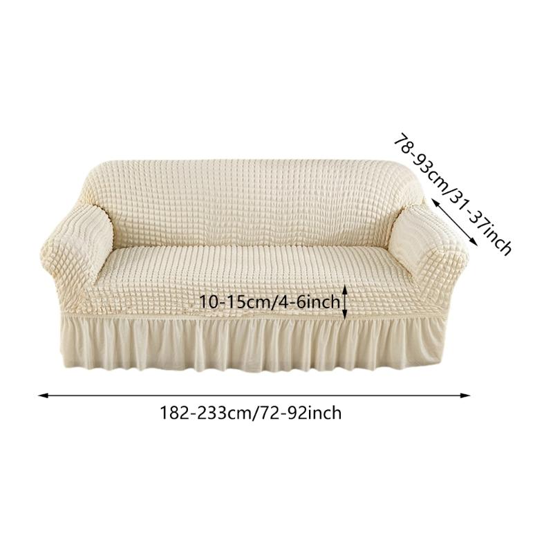 Plaids Seersuckers Sofa Cover for Living Room Stretch Sofa Slipcover for Home Armchair Cover 3 Seats Corner Couch Cover