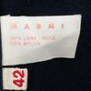 MARNI Navy wool short jacket with corsage Jacket 42 NavyUsed