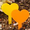 100PCS Waterproof Plant Growth Label Heart Shaped Nursery Markers  Garden Flower Pots