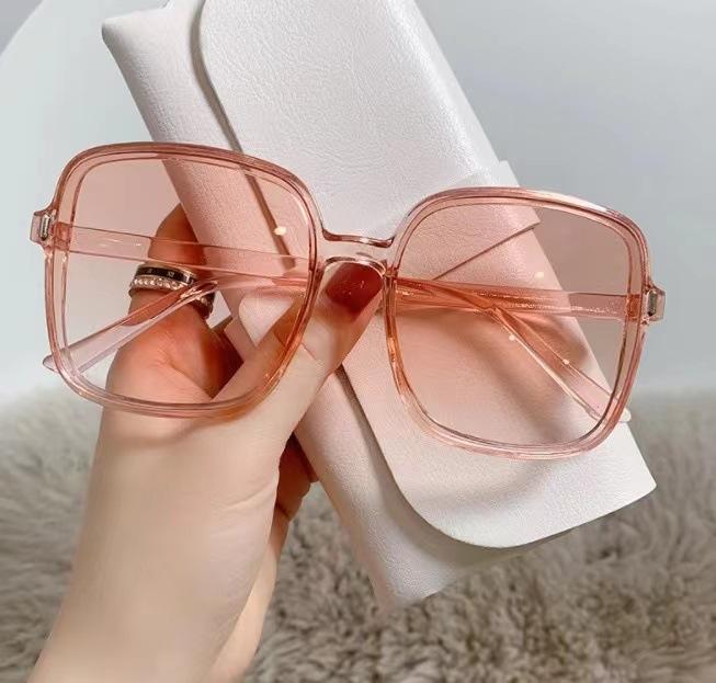 Glasses Women'S Trendy Rice Order Large Square High-End Feeling Face Small Sunglasses Uv-Proof Sunglasses