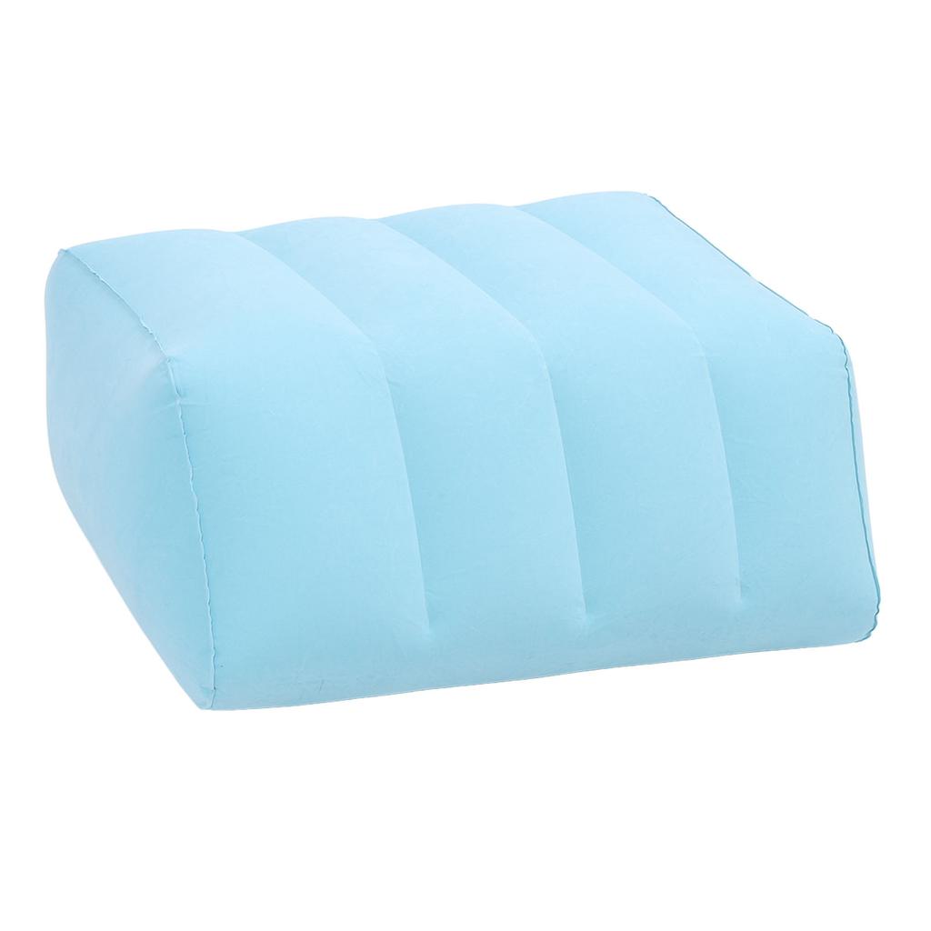 Inflatable Leg Elevation Pillow PVC Flocking Portable Inflatable Leg Wedge Pillow for Sleeping