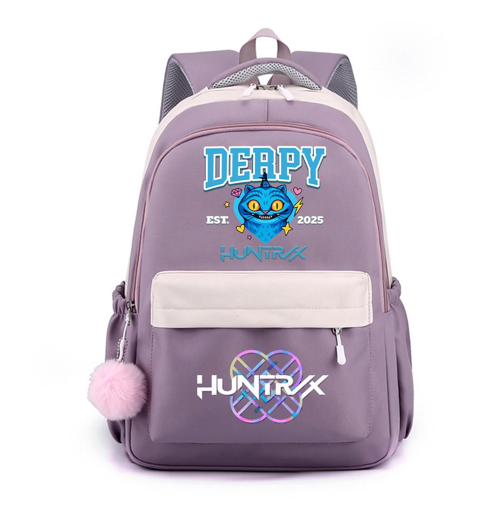 Anime Cartoon K-Pop Demon Hunters Printed Large Capacity Waterproof Backpack for Teenger Student Girl Boy Schoolbag Bookbag Gift Travel Bag