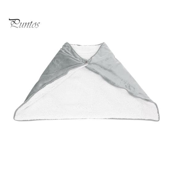 Elektrisk varmeteppe 5V lavspent USB-lading Hurtigoppvarmet Varmt sjal Vinterkappe-knappelukking Kasteteppe