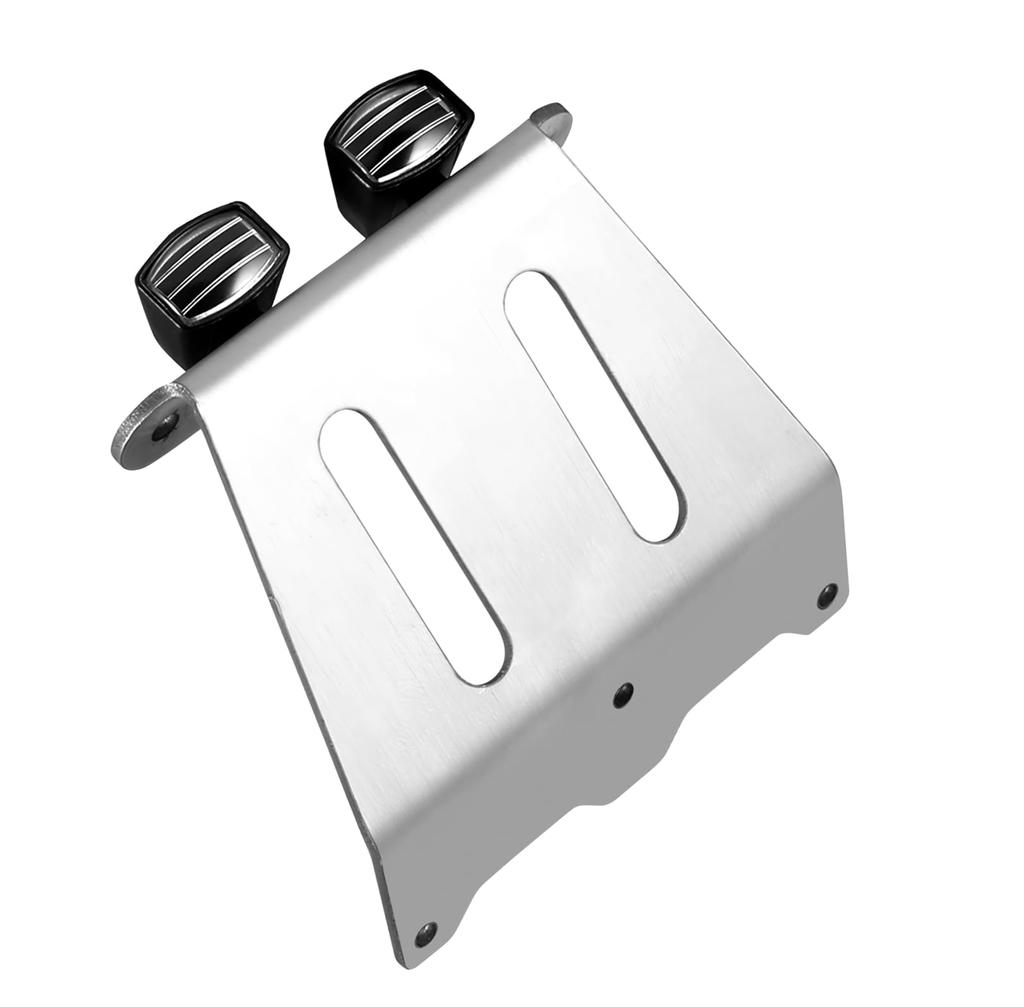 SHEAWA Tamiya CW-01 Chassis Bumper Parts with 2 LED Lights, Aluminum Lamp, Heavy-Duty Replacement Part, Accessory