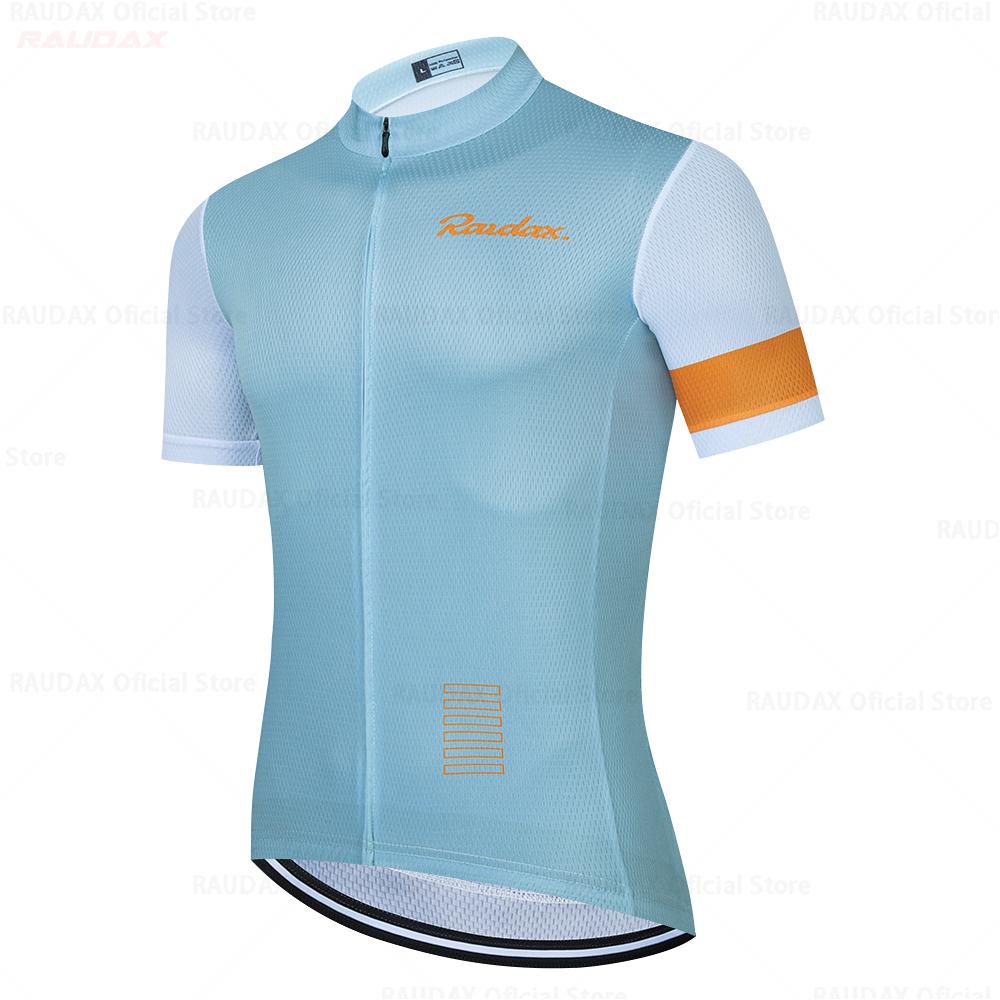 Cycling Jersey 2026 Team Raudax Cycling Clothing 19D Mountain Bike Bib Shorts MEN Bike Jersey Set Ropa Ciclismo Hombre