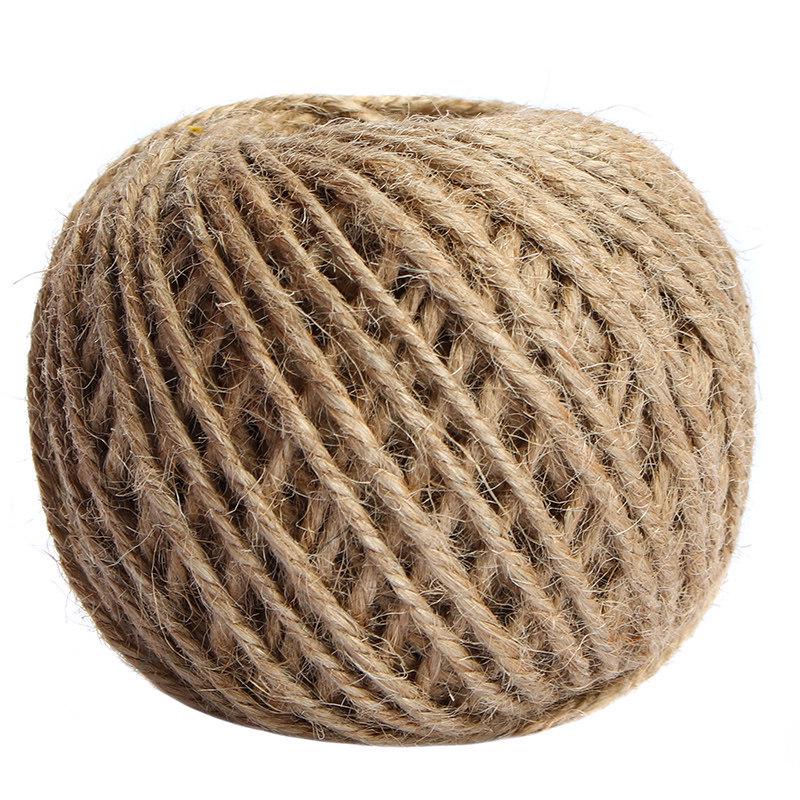 Vintage-Style Handwoven Hemp Rope for Creative DIY Decoration and Vase Bundling