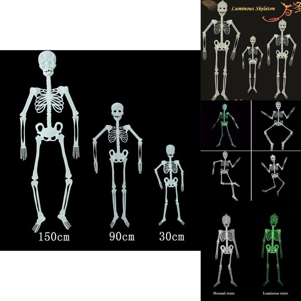 Flexible Joints Luminous Hanging Skeleton For Halloween