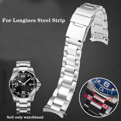 High Quality Stainless Steel Watchband for Longines Conquest HydroConquest L3.841 Series 21mm Men's Watch Accessories