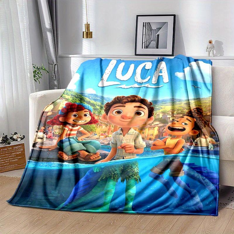 1pc, Disney Pixar Luca Home Decor Blanket Perfect for Couch, Bed, Travel, Camping, Car