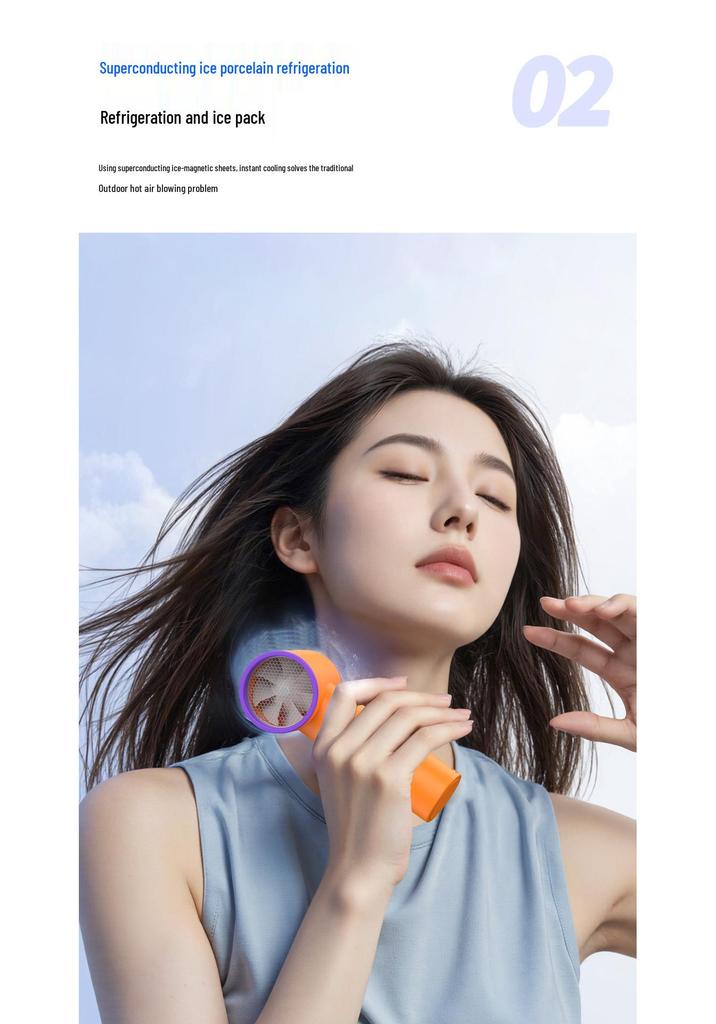 T20 Compact Handheld Fan: High-Speed, Long Battery, USB Rechargeable for Outdoor Cooling
