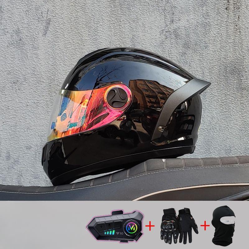 

Мотоциклетные шлемы для мужчин и женщин зимой Мотоциклетные шлемы для бега по новому национальному стандарту Крылья для четырех сезонов XXL