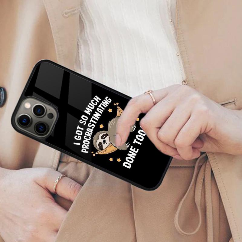 

Funny Lazy Sloth Design Magnetic Phone Case For APPLE iPhone 17 Air 16 14 13 12 Pro Max 15 Plus Charge With MagSafe Cover iPhone 13mini