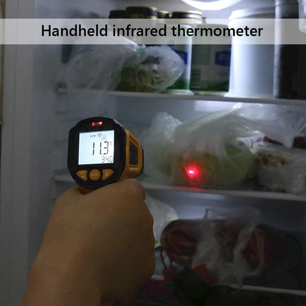 Infrared Thermometer Digital Thermometer Non-Contact Thermometer Electronic Temperature Gauge for Industrial Equipment