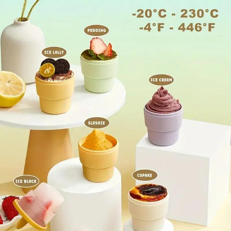 DIY Homemade Cheese Stick Creative Ice Cream Cup Ice Cream Ice Box Multi-functional Ice Cube Molds