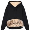 2023 Women's Winter Hooded Lambswool Pocket Sweatshirt Jacket