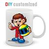 12oz Keramiktasse Druck Bild Foto LOGO Text DIY Kundenspezifisch 350ML Personalisierte Kaffee Milch Tasse Kreatives Geschenk Niedliches Geschenk