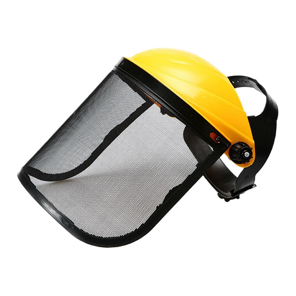 Safety Face Shield Chainsaw Face Shield Adjustable Headgear With Iron Mesh Protective Masque Garden SuFace Spplies