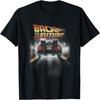 Back To the Future DeLorean 80's Style Neon Graphic T-Shirt T-Shirt