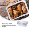 FRCOLOR Square Aluminum Foil Trays for BBQ Food Outdoor Kitchen Serving Trays 20-Pack Grills, Safe, Parties, Cooking, Grilling,