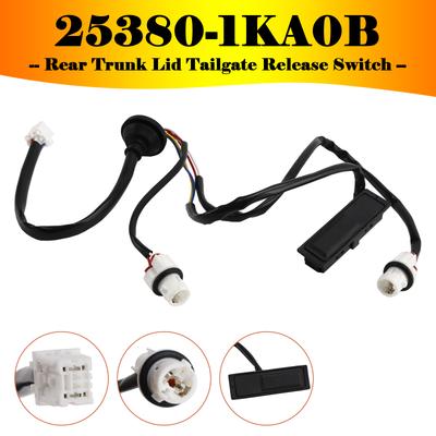 Rear Trunk Lid Tailgate Release Switch for Nissan Juke 2011-2015 25380-1KA0B