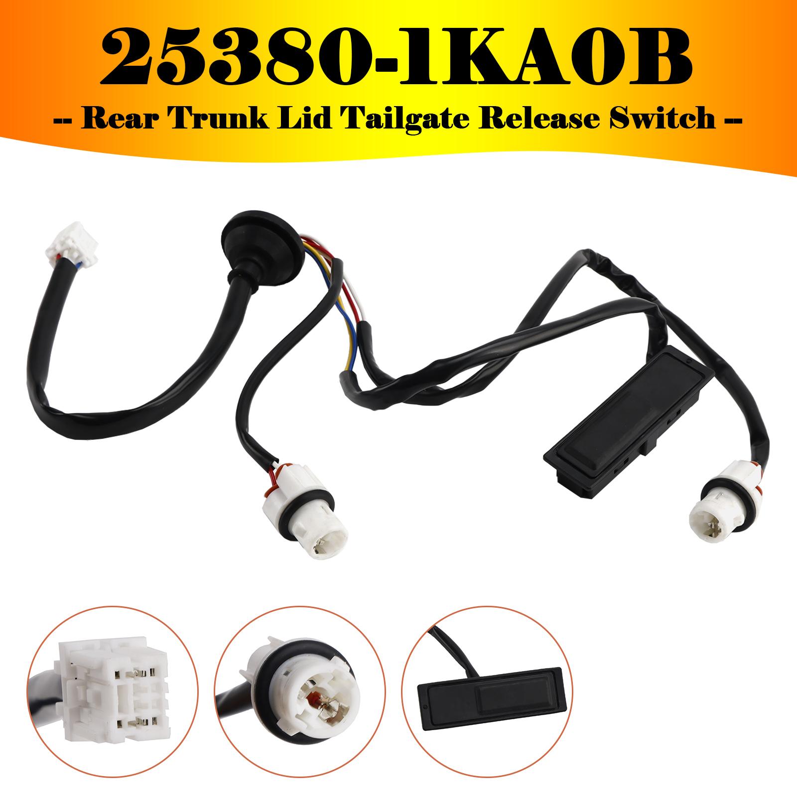 Rear Trunk Lid Tailgate Release Switch for Nissan Juke 2011-2015 25380-1KA0B