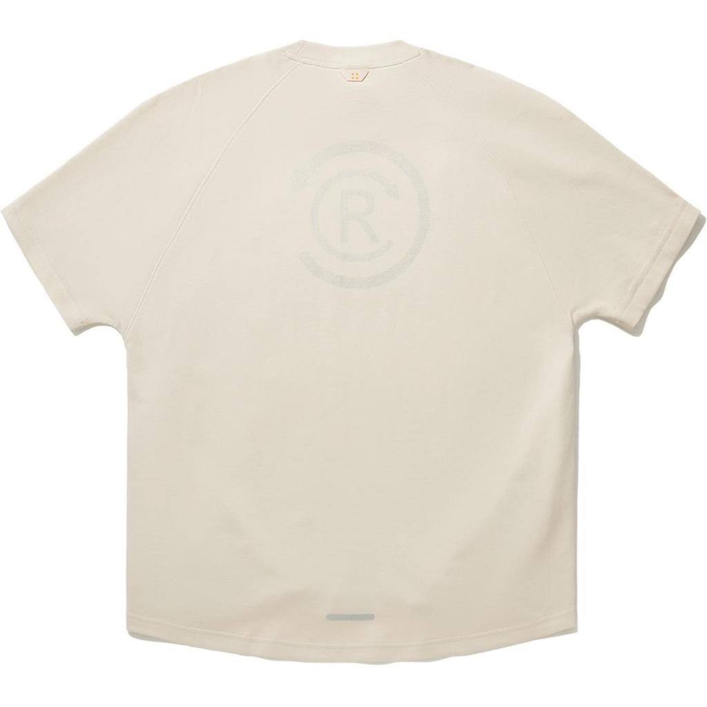 Li Ning T Shirts Unisex White Crew Neck Moderate Straight Fit ATSU715-3