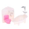 Doll Simulation Bathtub Wash Basin Toilet Matching Model Children Girl Toys