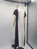 2025 Damen Resort Colorblock Print Lockeres Kleid