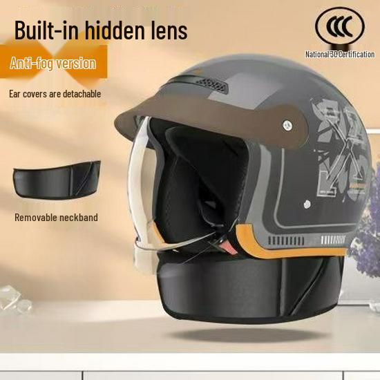 3C Certified All-Season Electric Scooter Helmet: Safety, Anti-Fog, Winter Warm for Men & Women