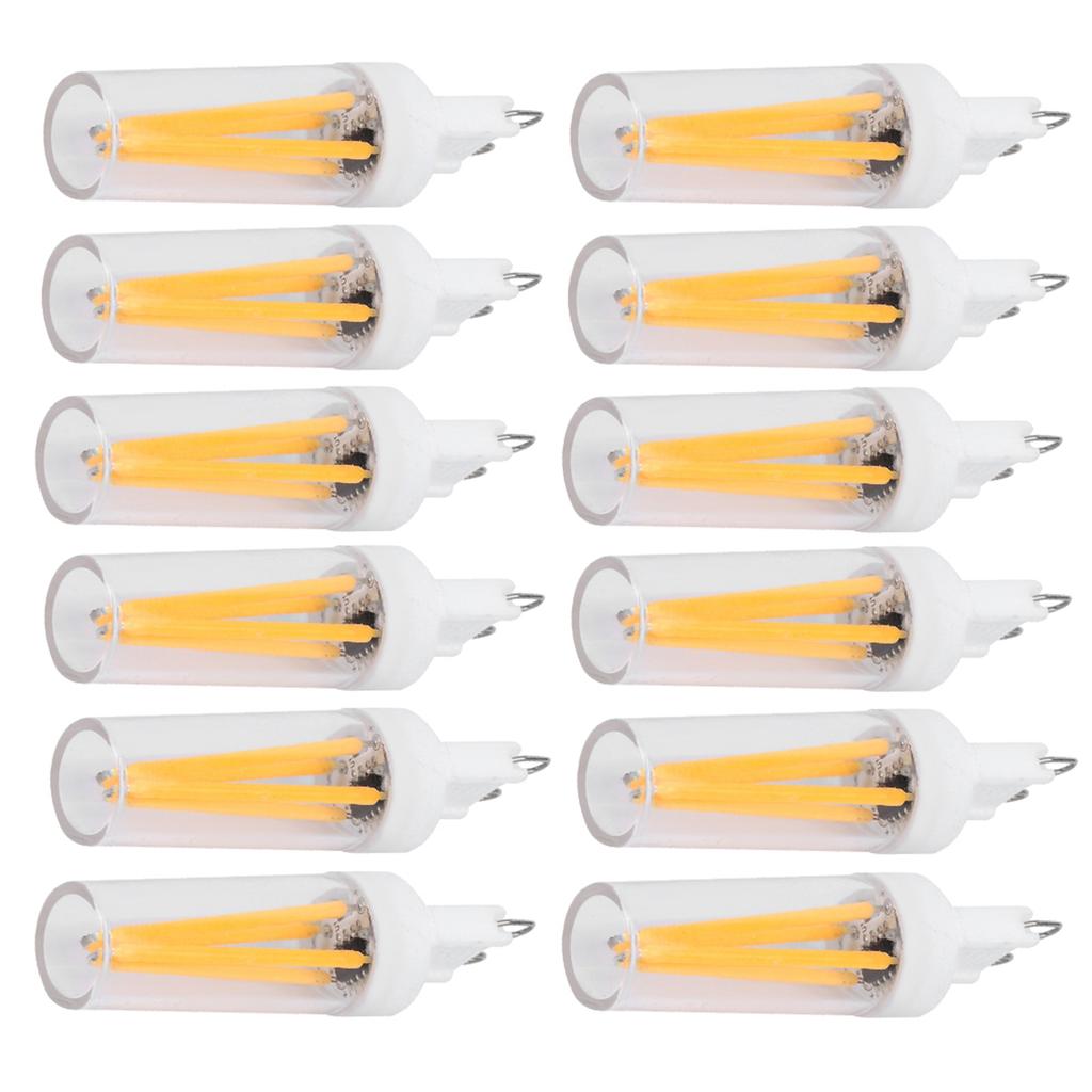 10pcs G9 3W Light Bulbs for Household Wall Light Ceiling Lamp AC 110V (Warm White)