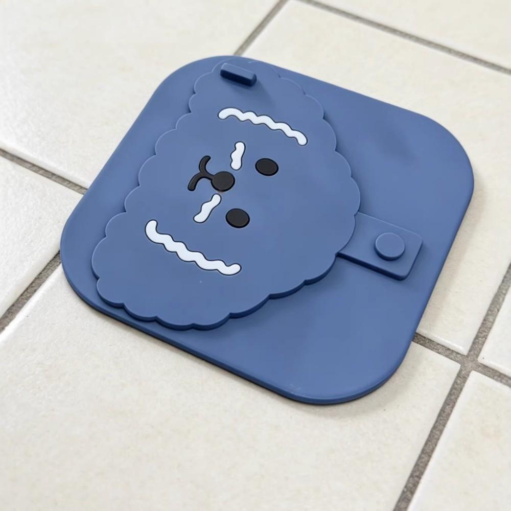 Silicone Shower Drain Cover Insect-proof Cartoon Dog Drain Hair Catcher Anti-Odor Reusable Bathtub Drain Stopper