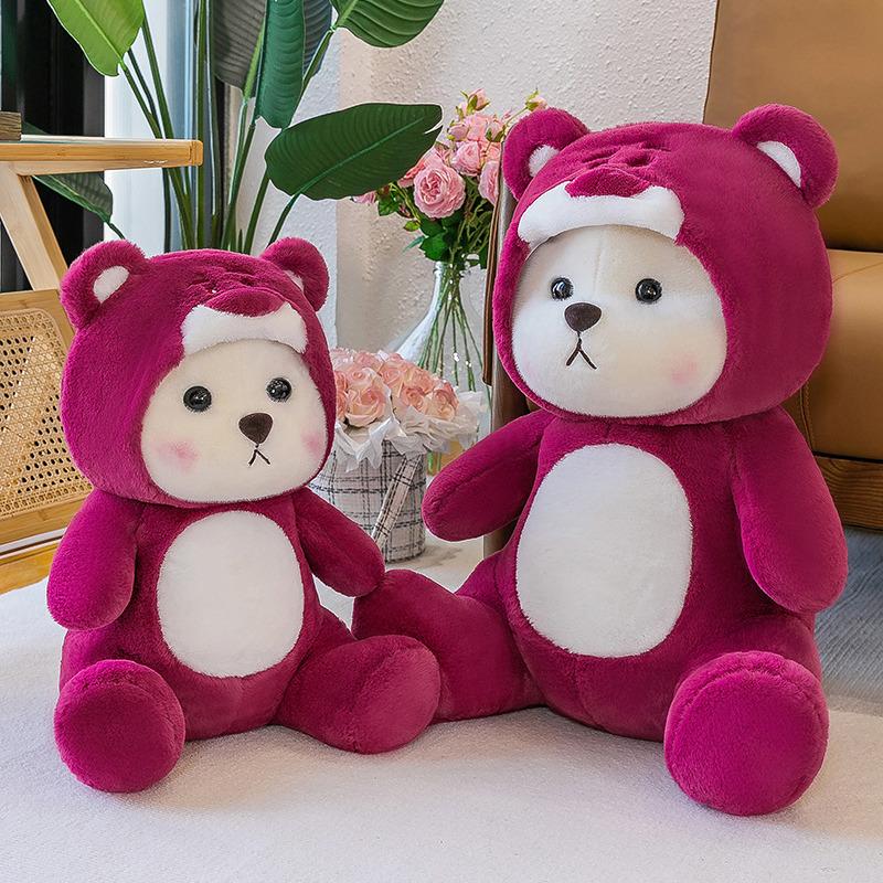 Transformed Bear Plush Toy Doll Plush Cute Doll Teddy Bear Toy Girls Gift Pillow