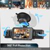 Cámara de salpicadero para coches 4 canales Caja negra WiFi Cámara de conducción FHD 1080P Visión nocturna Grabación en bucle Accesorios para coche
