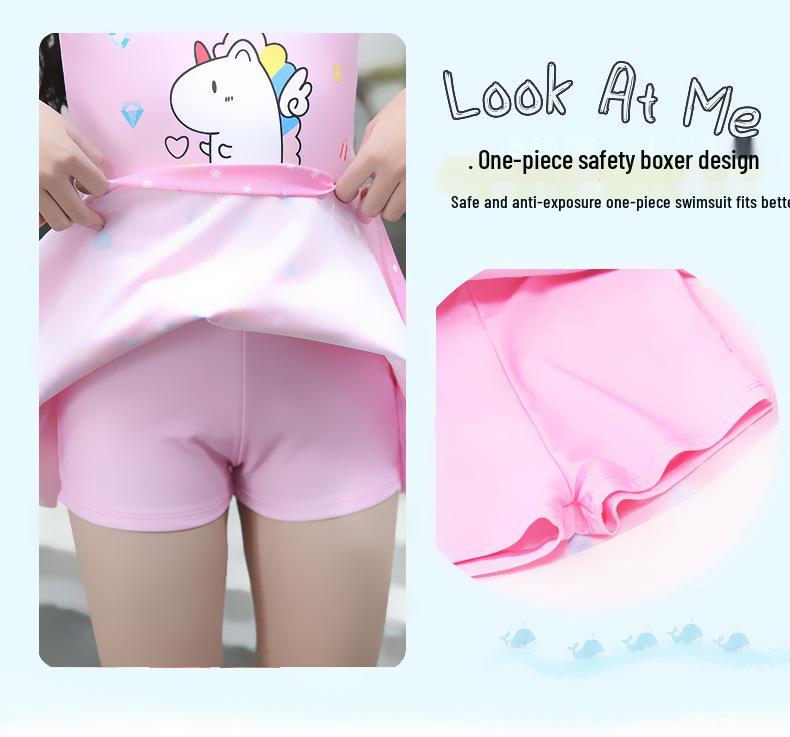 2025 Schnelltrocknender Mädchen-Einteiler - Niedlich für Babys bis große Kinder, Ideal für heiße Quellen.