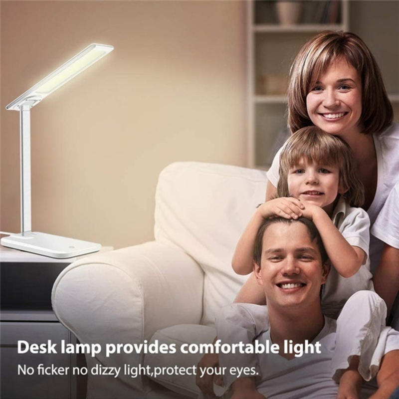 Foldable LED Table Lamp for USB Charging Touch Table Lamp Qi Wireless Phone