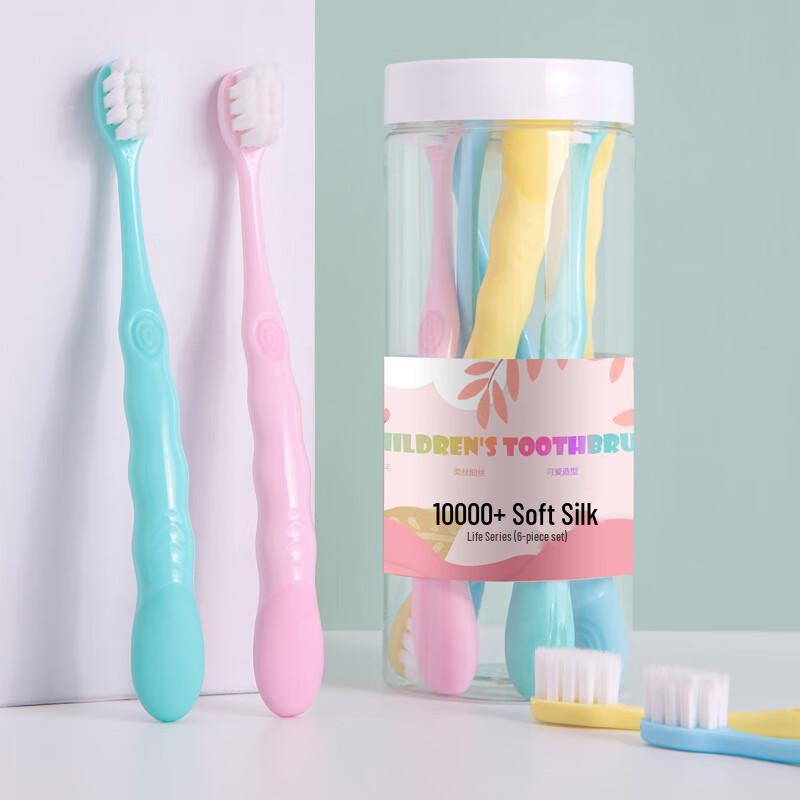Lemeiguo Children's Soft Bristle Toothbrush 6-Pack