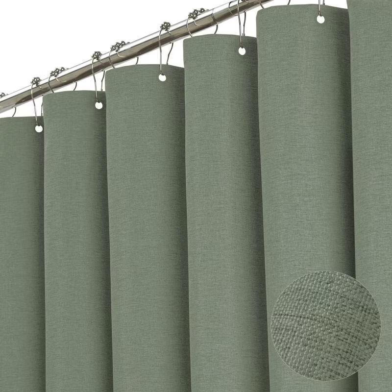 Xihe Imitation Linen Thickened Shower/Partition Curtain