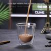 Double-Layer Insulated Glass Cup - Coffee, Milk & Water Transparent Cup