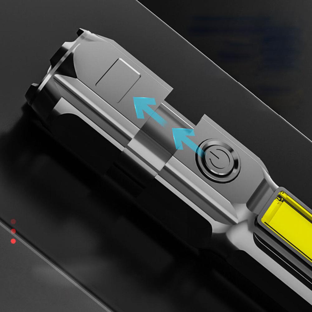 Flashlight Torch ABS Accessories Black LED Most Powerful