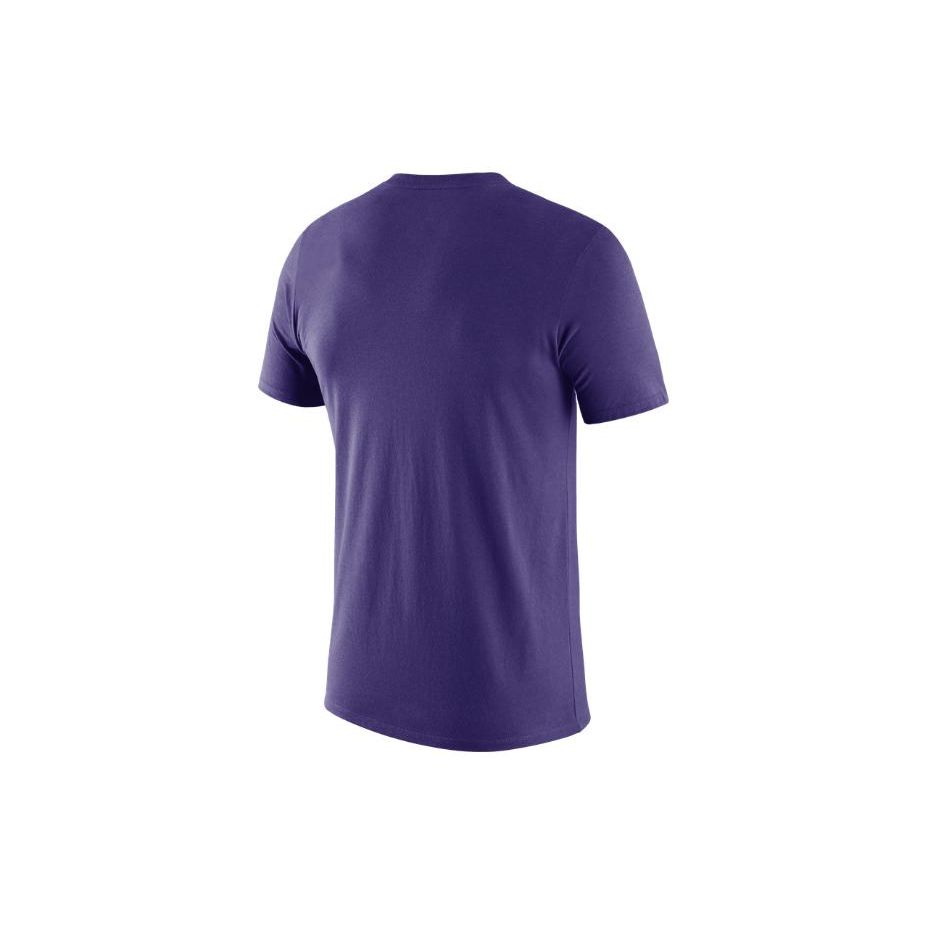 Nike Alphanumeric Crew Neck Casual Short Sleeve T-Shirt Men Tops Purple AT1161-547