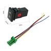 Waterproof Car Fog Light Push Button Switch With Wiring Harness Socket Auto Modification Replacement Control Switch Accessory