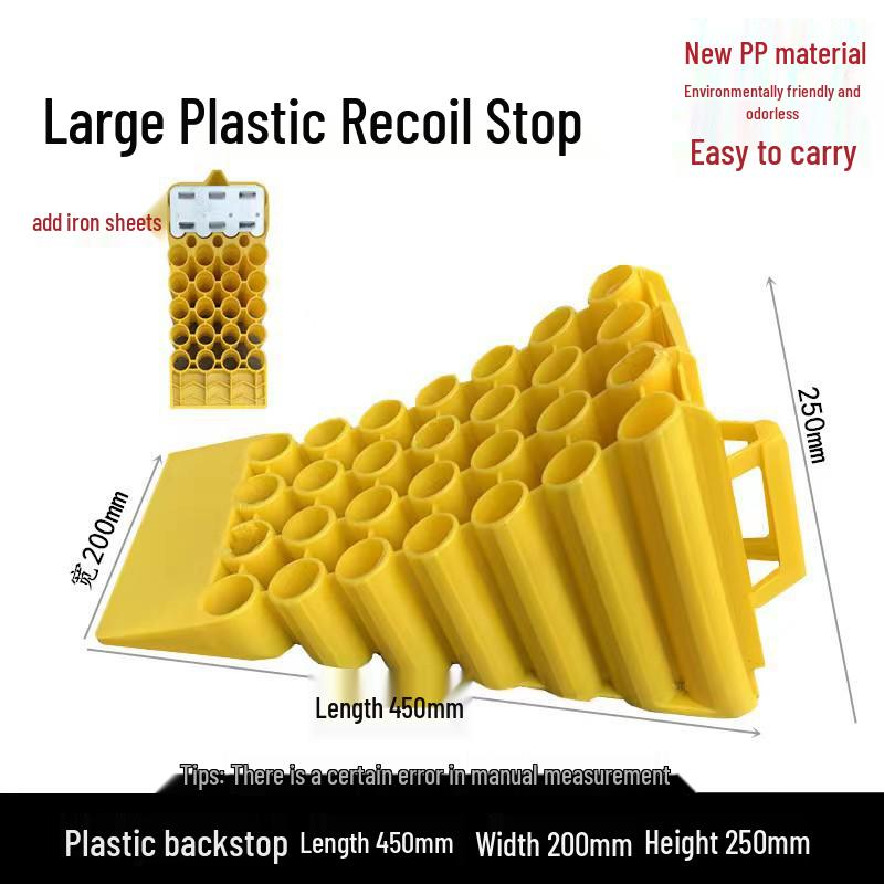 Anti-Roll Large PVC Truck Wheel Chock - Triangle Skid Stopper