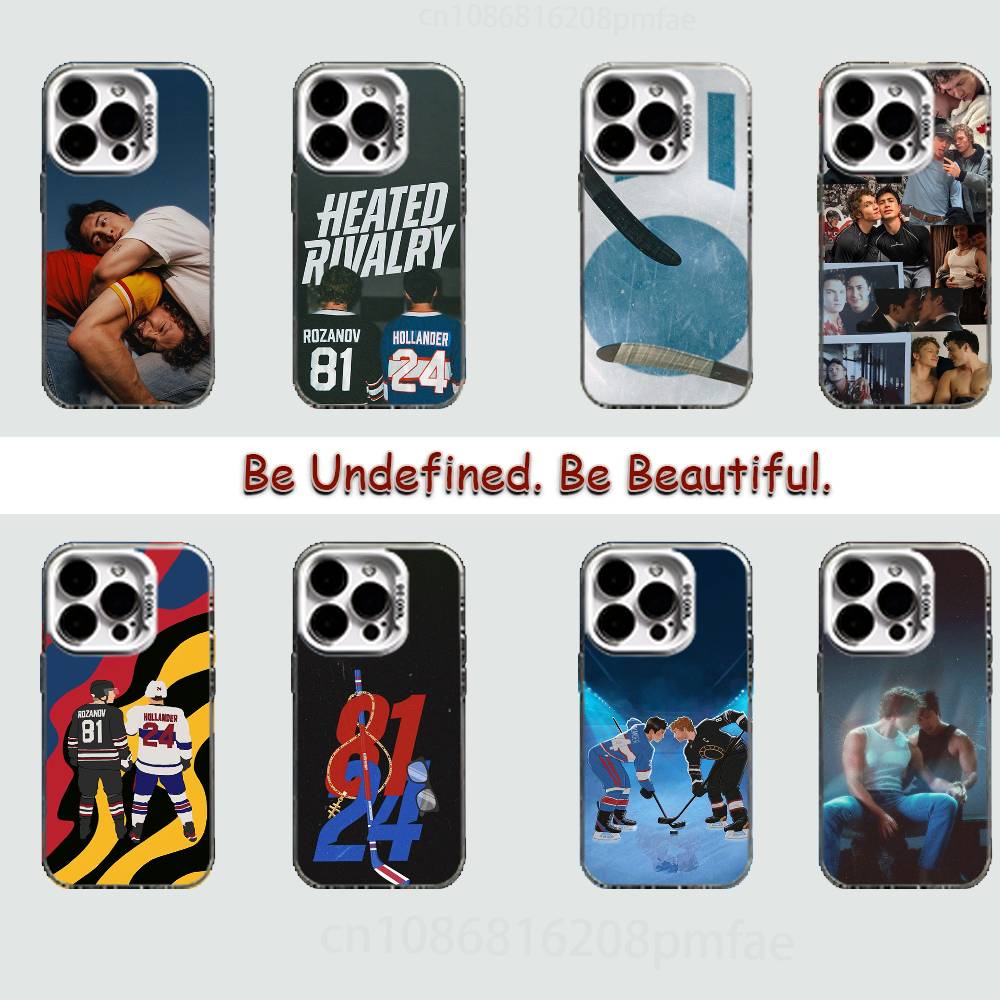H-Heated R-Rivalry White Shockproof Phone Case For iPhone 17,16,15,14,13,12,11,Pro,XS,Max,Plus,Mini,SE