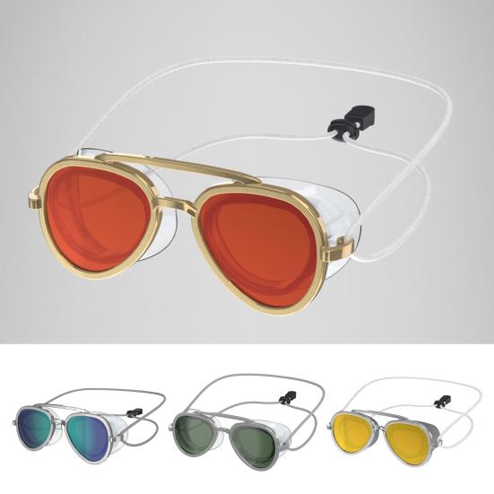 Swim Goggles Head Strap Swim Goggles for Adults Anti-Fog UV Protection Swimming Goggles with Adjustable Strap