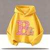 Hoodies für Jungen Mädchen Lässiges Sweatshirt Kinderkleidung Oberteile Langarm Hoodie Cartoon A B C Bedruckt Mit Kapuze 3 Farben Pullover
