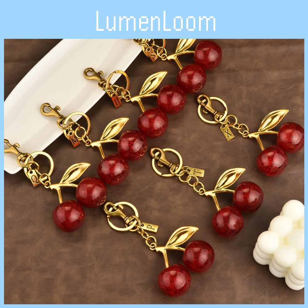 Cherry Keychain Pendant With Zinc Alloy Electroplated Finish For Fashion Accessories