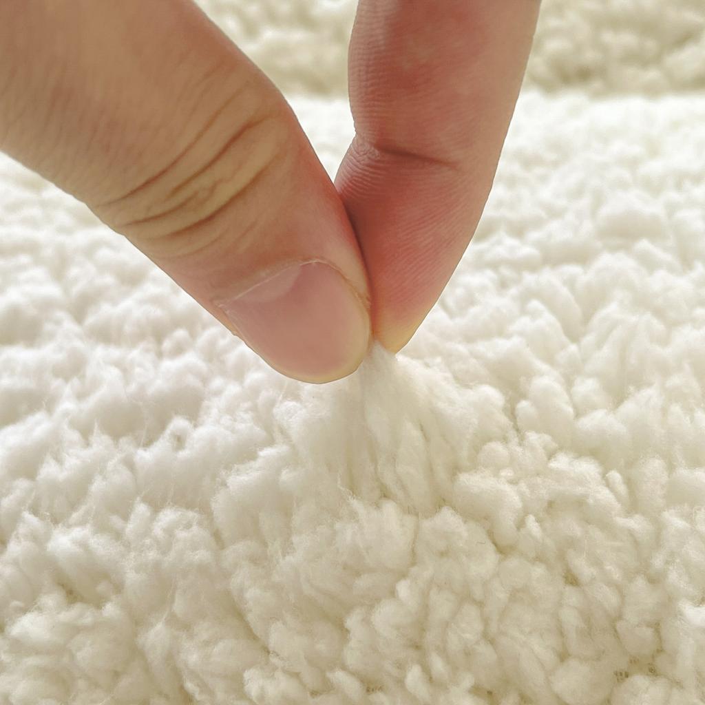 Thickened Imitation Lambswool Winter Fitted Sheet Solid Color Warm Plush Bed Sheets Queen Size Single Double Mattress Protector